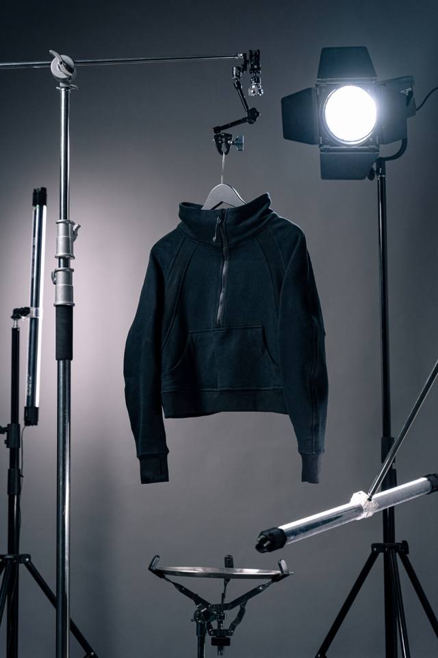 Lululemon Scuba series short stand collar half zipper | short chimney collar sw