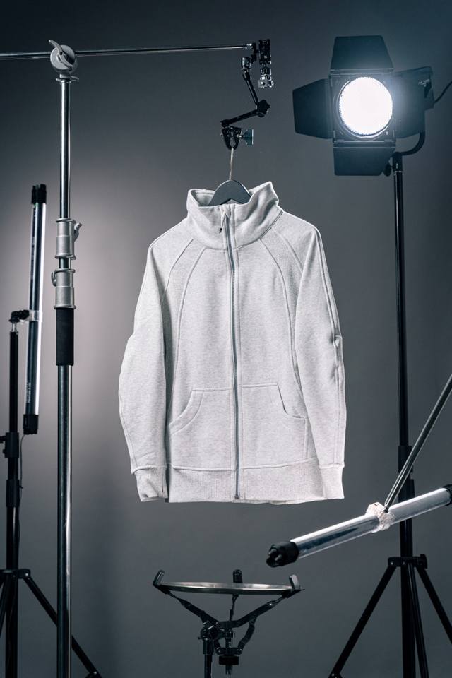 Lululemon Scuba series loose stand collar full zip sweatshirt | loose chimney c