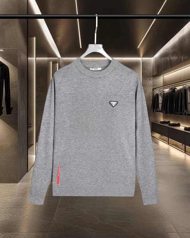 Confidently recommend, with ample stock! Prada 25Fw classic casual knitted pull