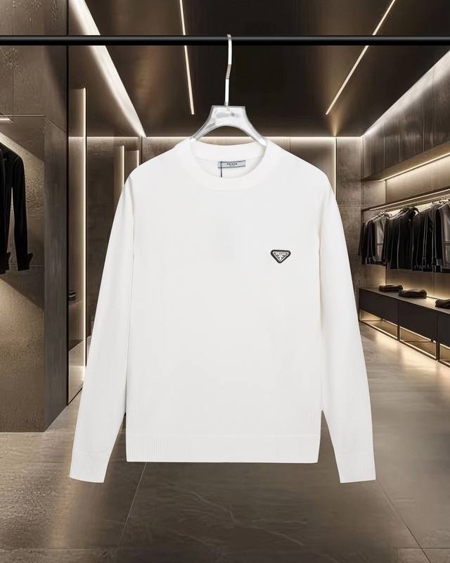 Confidently recommend, with ample stock! Prada 25Fw classic casual knitted pull