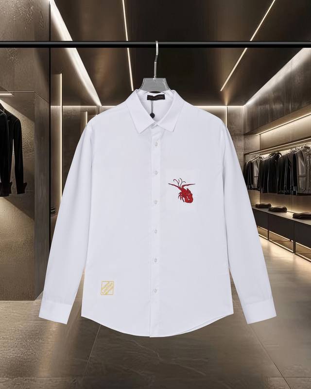 Louis Vuitton's hot-selling item is here! This long-sleeved shirt features a cra