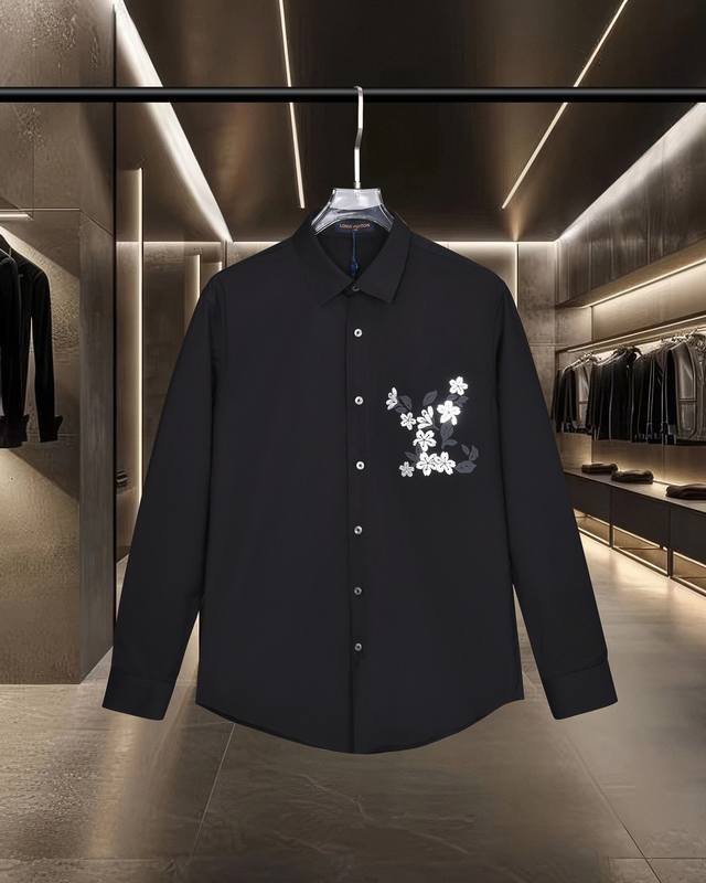 Lv Louis Vuitton's hot-selling item is here! This high-quality long-sleeved shir