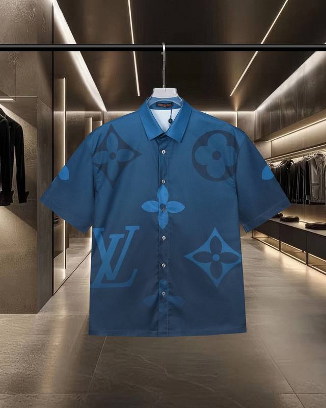 Lv Louis Vuitton's hot-selling arrival: a gradient monogram blue digitally print