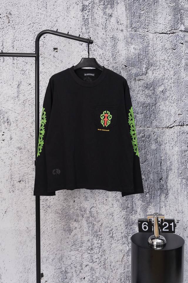 Chrome Hearts Ch's new fall limited edition totem sword couple's long-sleeved T-