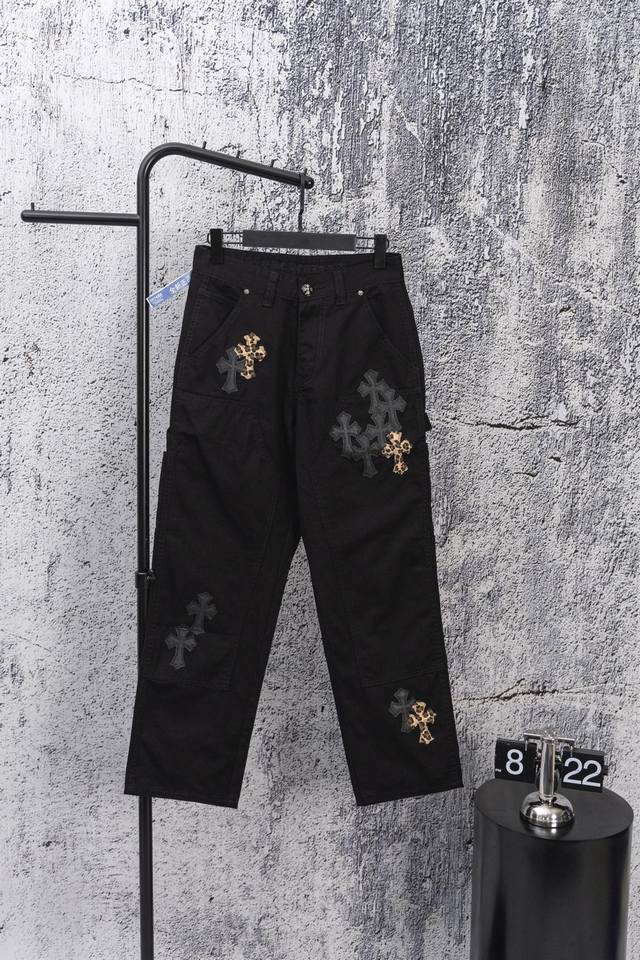 Chrome Hearts Seventeen-Hoshi Kwon Soon-young's same new leopard cross-stitched