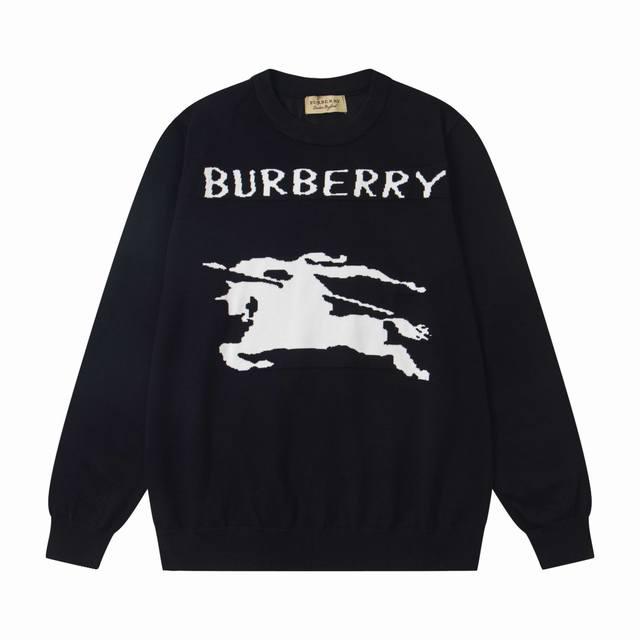 New Arrival Style: B158 Burberry's new chest lettered War Horse sweater, a coup