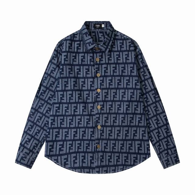 New Arrival Style: B150 Fendi's new all-over logo-printed couple's washed denim