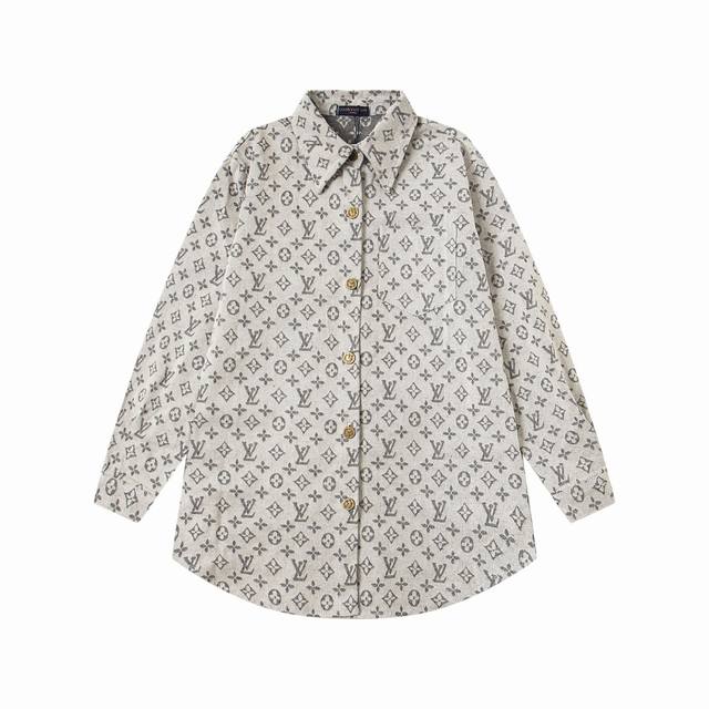 New Arrival Style: B147 Louis Vuitton's new all-over jacquard denim shirt and j