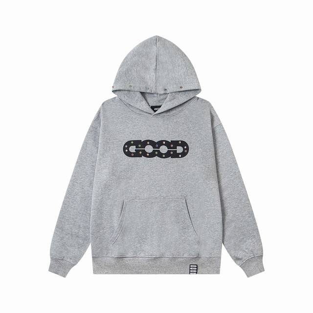 New Arrival Style: B139 Good New Rainbow Gem Classic Logo Letter Hooded Sweatsh