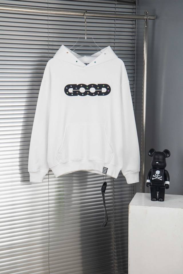 New Arrival Style: B139 Good New Rainbow Gem Classic Logo Letter Hooded Sweatsh