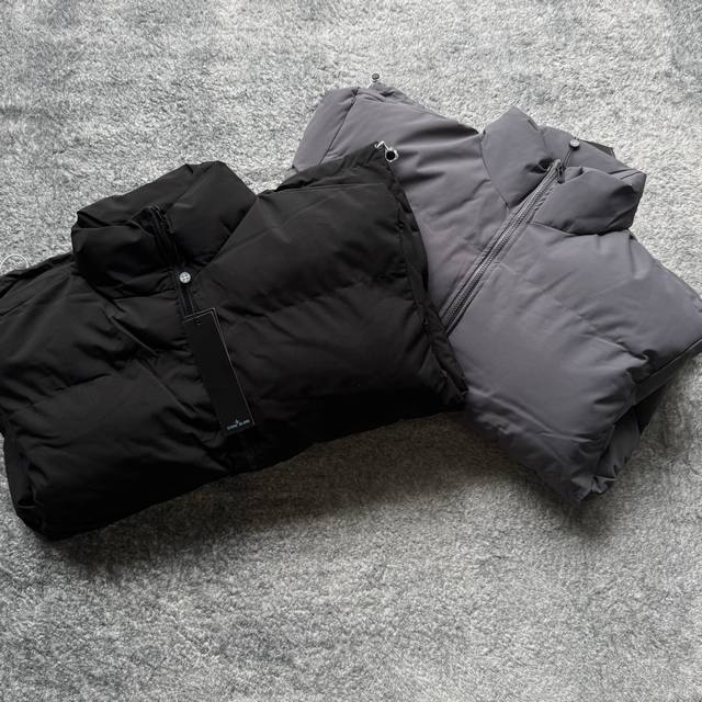 st992# Stone Island's new nylon zipper outdoor functional stand-up collar cotton