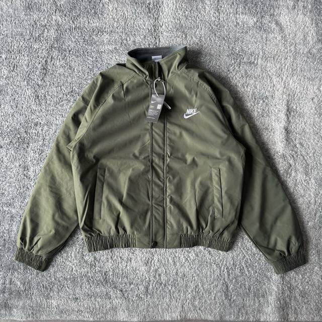 nk373# Nike Harrington fleece stand-up collar loose jacket for men, new fall 202