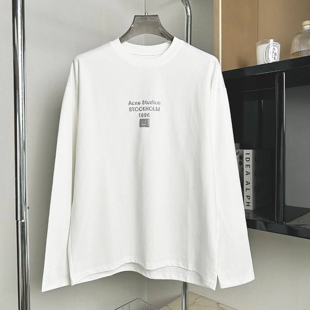 acne Studios-Early Autumn Round Neck Short Sleeve 25Ss Series, classic silver sm