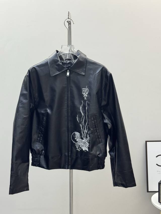 enfants Riches Deprimes Ss24 zipper back printed long sleeve jacket unisex Style