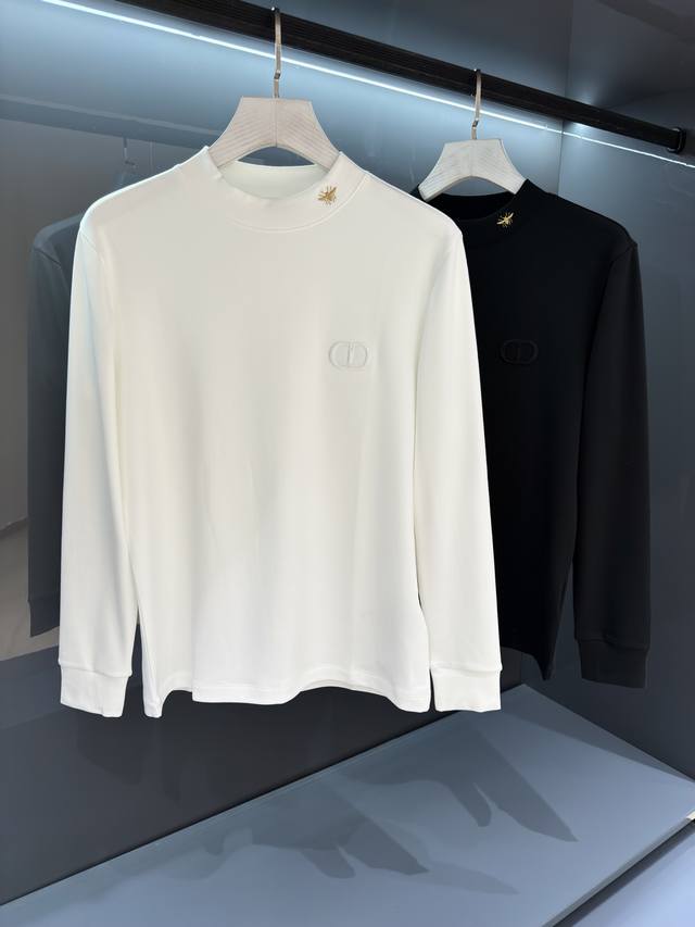 New arrival: the 2025Ss Autumn/Winter Di*R men's round-neck long-sleeved embroi