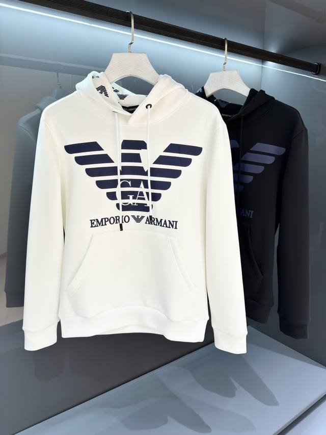 New Ea Men's Hooded Patchwork Pullover Sweatshirt, sourced from premium foreign