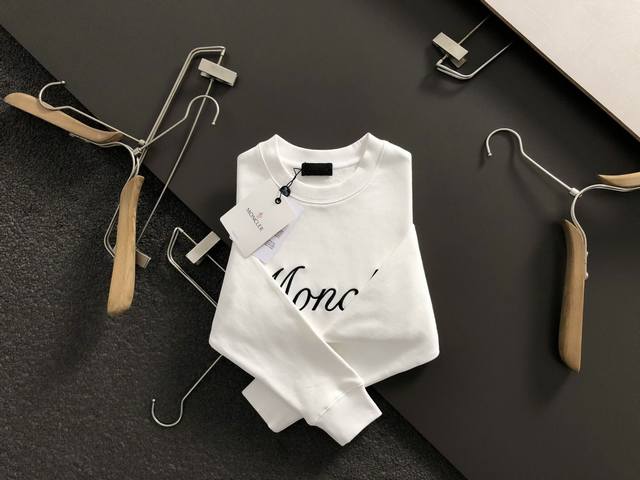 Mon* Fitted version S-Xl 25 Autumn and winter letter embroidery shoulder embroid