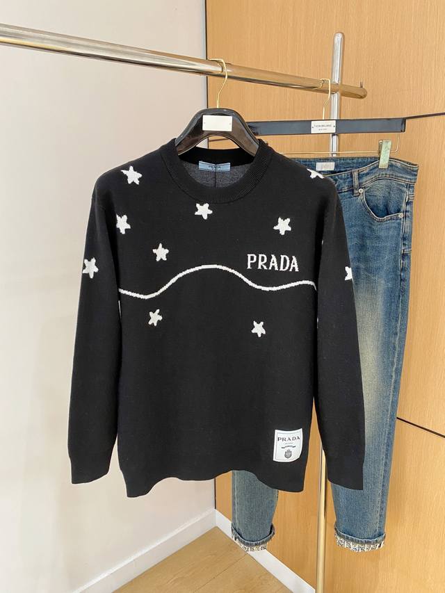 Prada's new fall/winter 25Ss sweater is a special offer, featuring imported, te