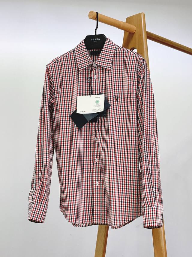 Prada 's limited-edition Isetan shirt, , features houndstooth, a timeless fash