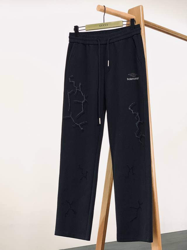 Balenciaga 2025 Early Fall New Arrival Drawstring Casual Pants Fashion Series,