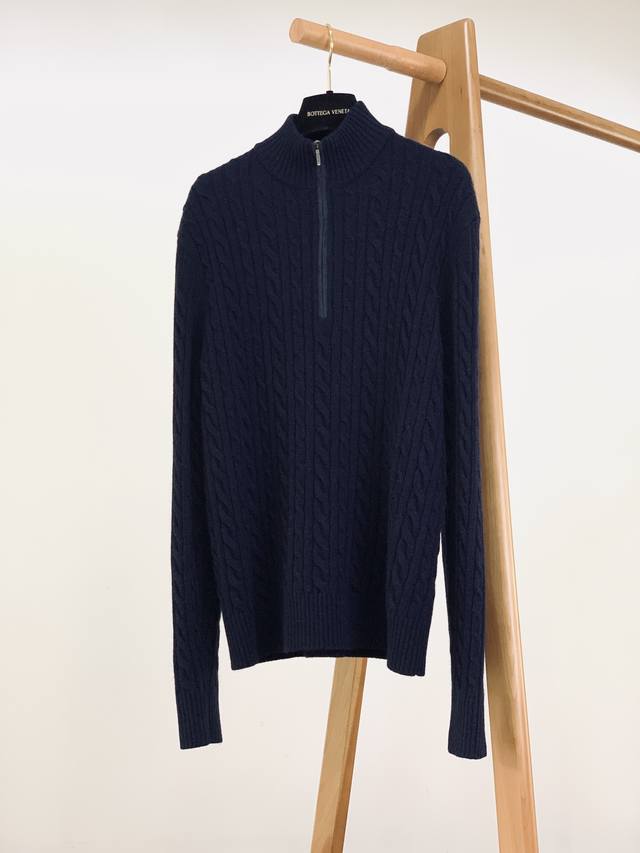 Loropiana L.p2580Fw New Fall/Winter Arrivals Lp Men's Long-Sleeve Half-Zip Sweat