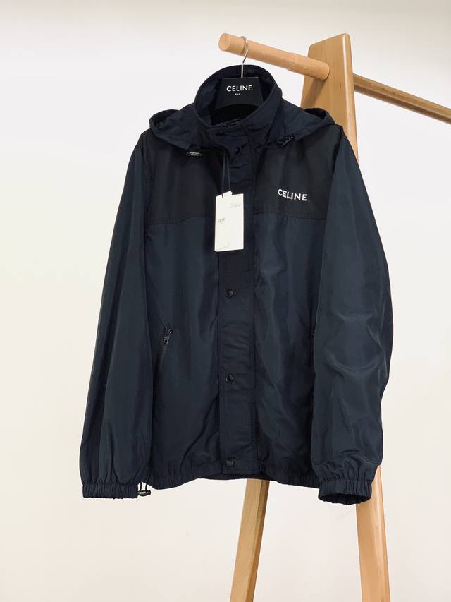 Celine's new embroidered hooded trench coat from the 2025 FW Early Fall collecti