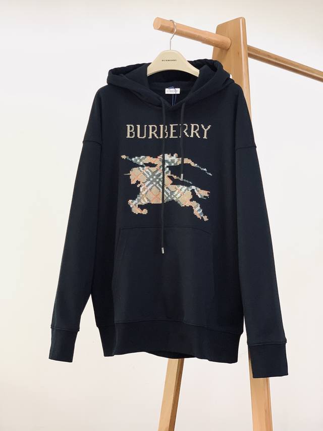 Burberry's Diamond-Embellished Hoodie for the Burberry Early Fall 2025 collectio