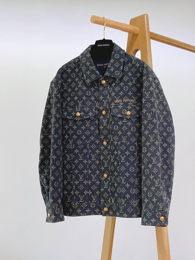 Louisvuitton 's new jacket, featuring a monogram print, is available for the 202