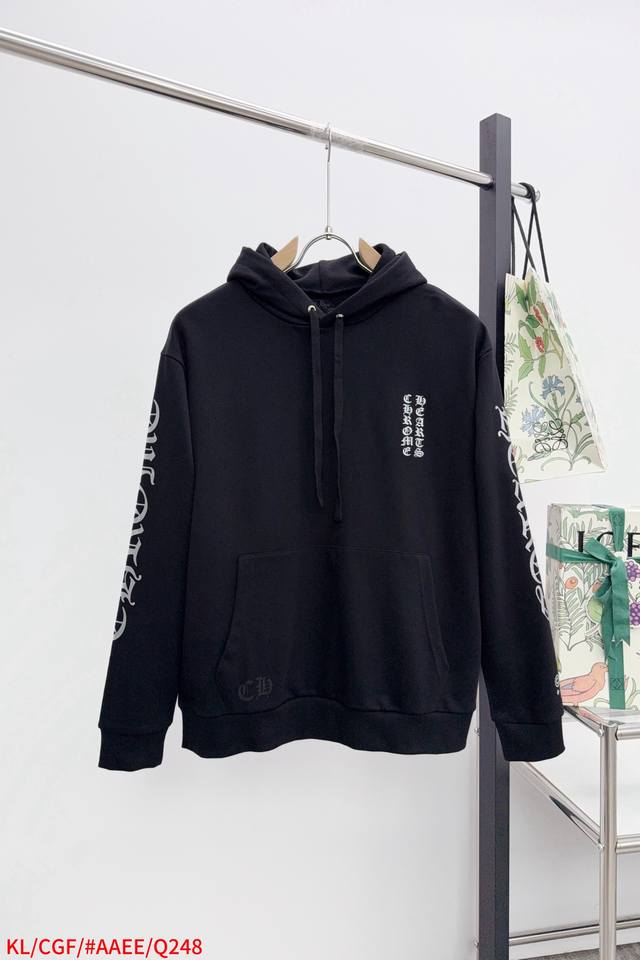 Q248 Kl Chrome Hearts 25 1988 Limited Edition Sanskrit Printed Hooded Sweatshirt