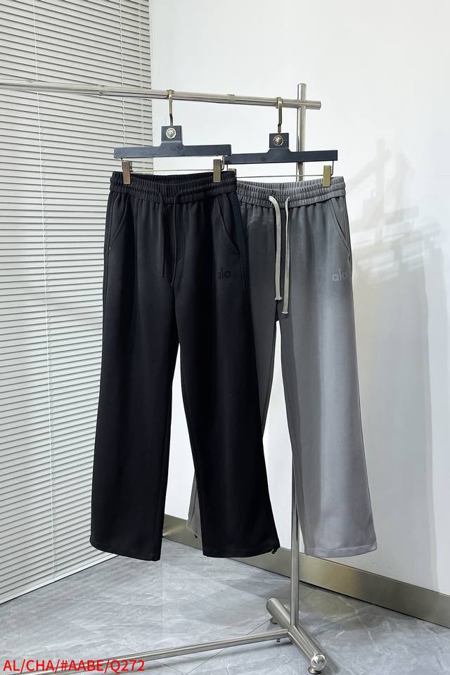 Q272 Alo 2025Fw early autumn new sweatpants, customized with full hardware, new