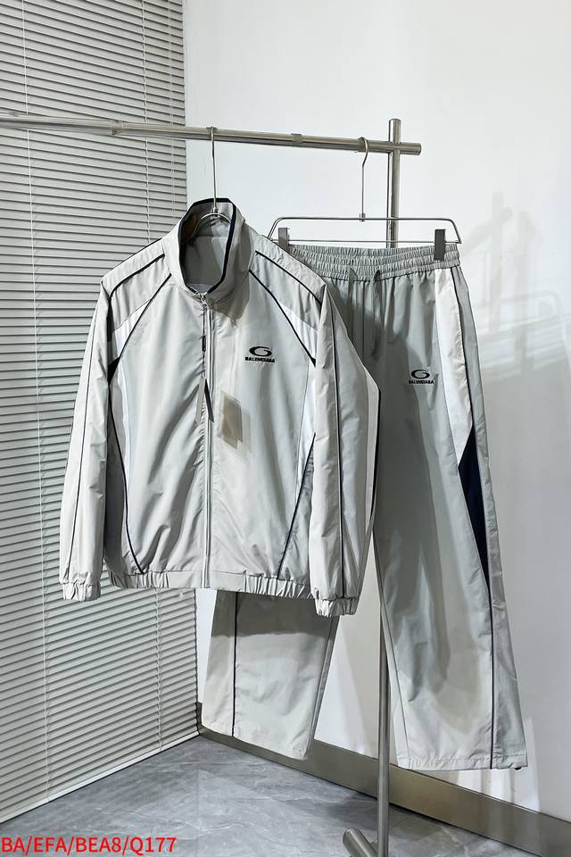 Q177 Ba Balenciaga 25 autumn and winter new Balenciagali stand collar jacket sui