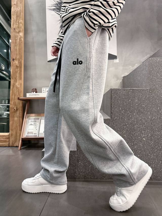 Alo's new 2025 autumn and winter heavy-wash casual sweatpants are made of high-q