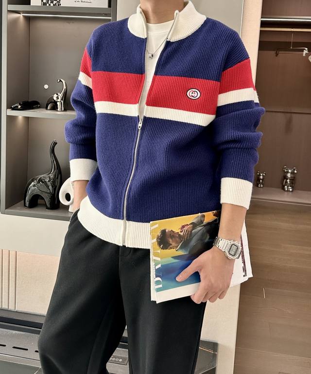 Gucc's popular 2025 Fall/Winter high-end custom urban-inspired thickened cardig