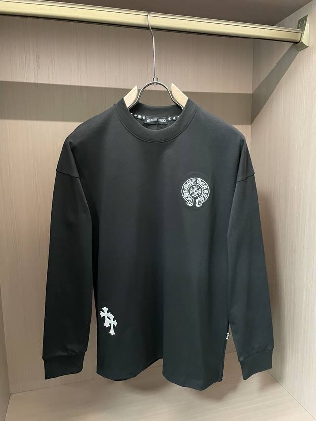 Chrome Hearts 25S' latest fall/winter crewneck pullover T-shirt is made from hi