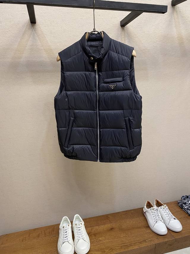 prada, Prada# A classic triangle-shaped down vest. This classic, year-round must
