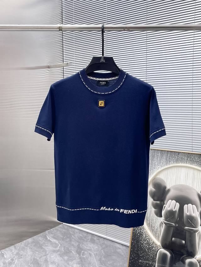 Fendi's new 2025 short-sleeved crewneck sweater, a high-end version! Custom-made