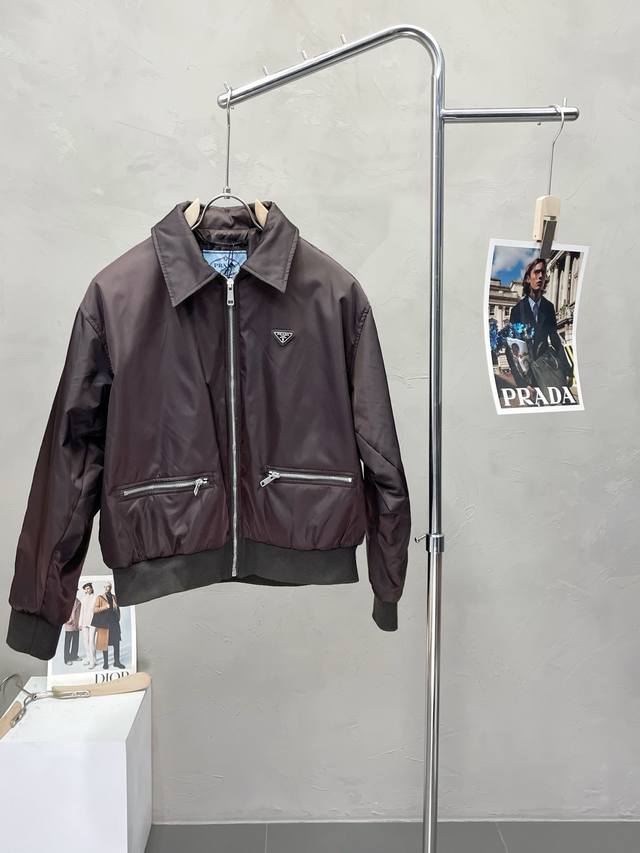 Prada Exclusively offers the latest fashion jackets. These classic designs and