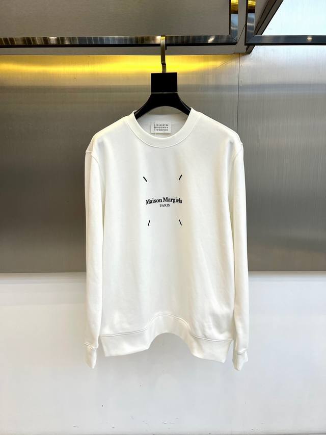 Maison Margiela's new white crewneck sweatshirt for Fall/Winter 2025 showcases t