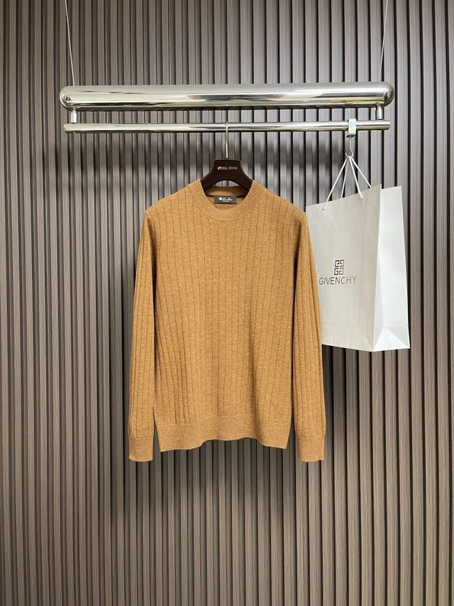 Lp Loropiana crewneck sweater, made from premium knit fabric with a soft, smooth