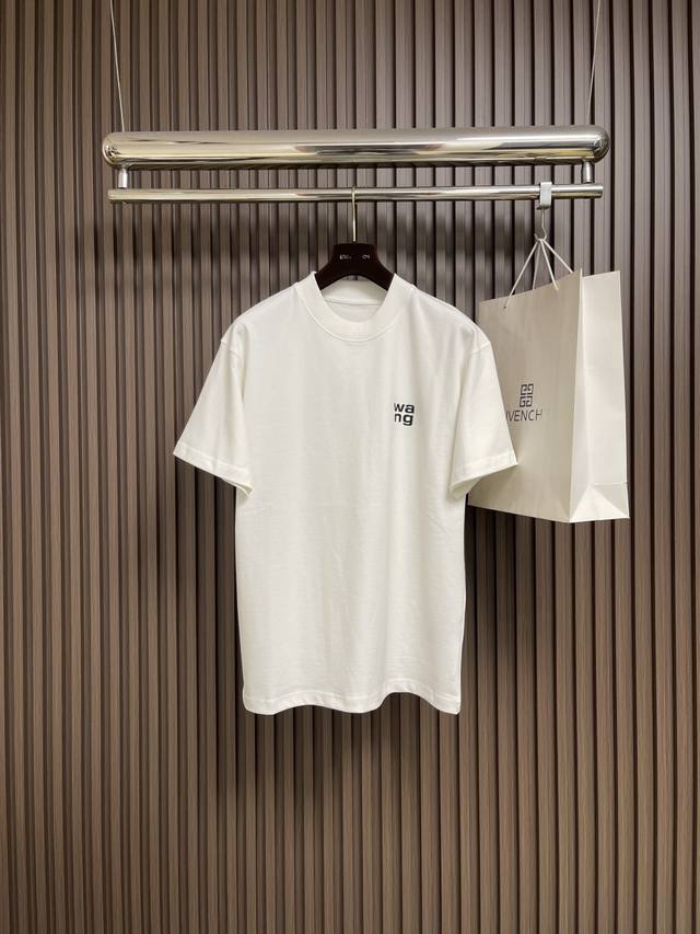 Alexander Wang's 2025Ss summer 3D print short-sleeved T-shirt is made of high-qu