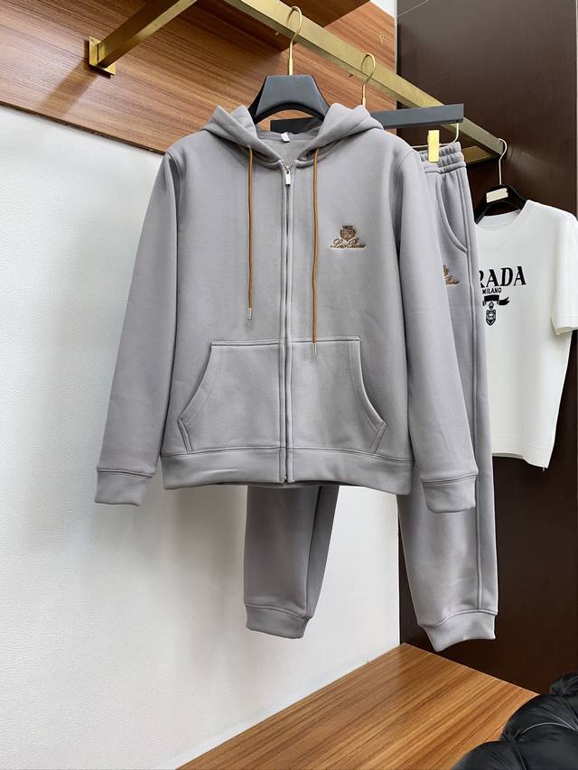 Set Ls Men's New Autumn and Winter Plush Warm Casual Suit Classic!!! High-end s