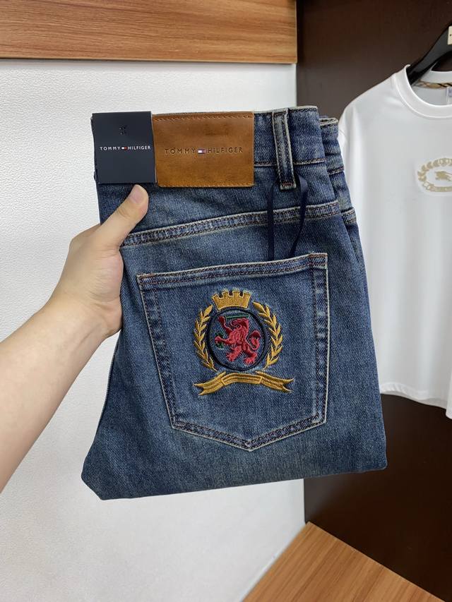 Tom 2025 Autumn New Slim Men's Jeans Purebred Products A must-have every season,