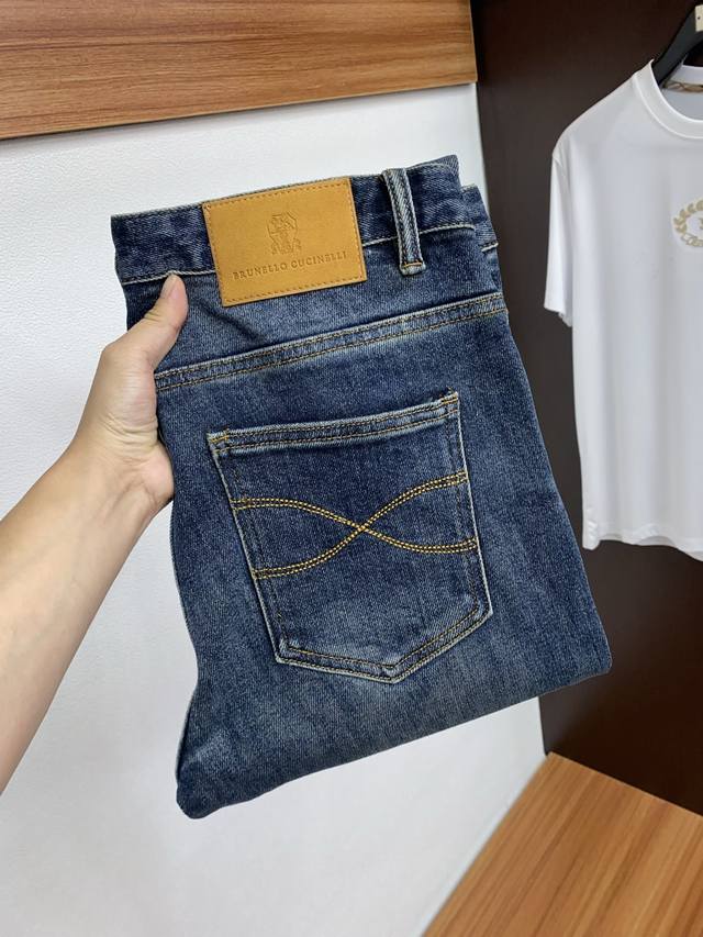 Bc 2025Ss Autumn and Winter New Arrival Original Men's Slim-Fit Denim Casual Pan