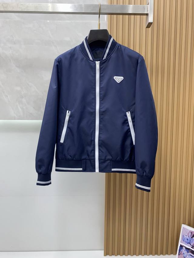 Prada 2025Fw Men's Autumn/Winter Jacket. A casual, everyday piece! The flatterin