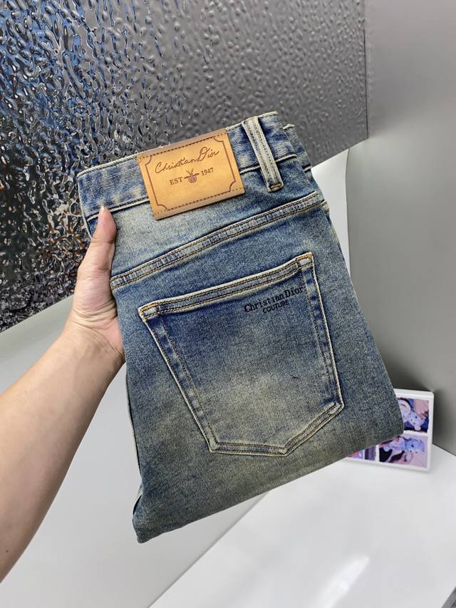 Dior 25S Men's Autumn/Winter Slim Straight Jeans. These new autumn/winter models