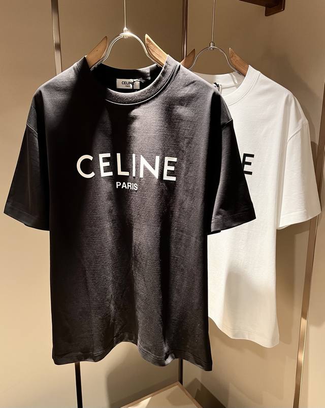 Celin* Celin's 2025 spring and summer new fashion casual round neck short-sleeve