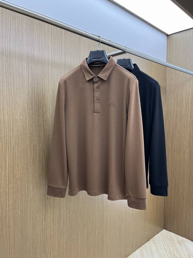 Autumn/Winter Lp2540 New Men's Logo Short-Sleeve Polo Shirt for Autumn/Winter, C