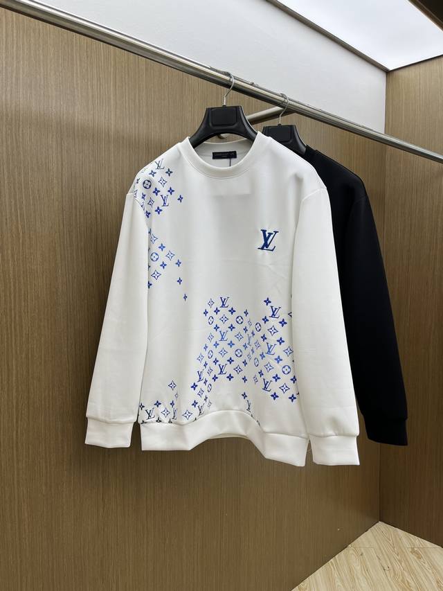 Autumn and Winter Lv Fw Autumn and Winter new style printed round neck terry swe