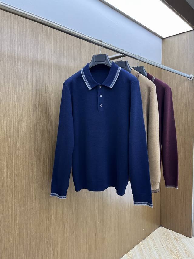 Autumn and Winter Zz Official Website Autumn and Winter Zegna Wool Sweater Exqui