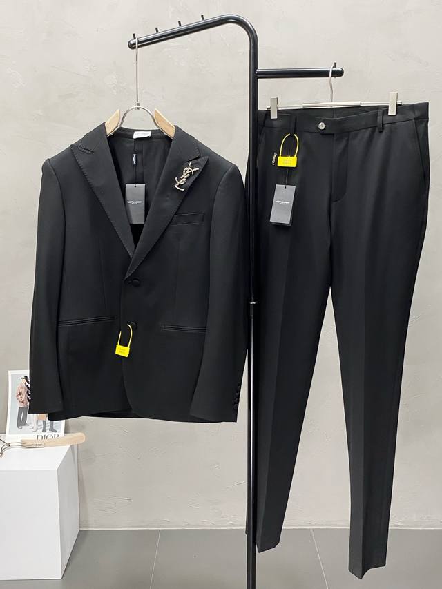 . Saint Laurent's new spring/fall suit, a simple, casual blazer made to order fr